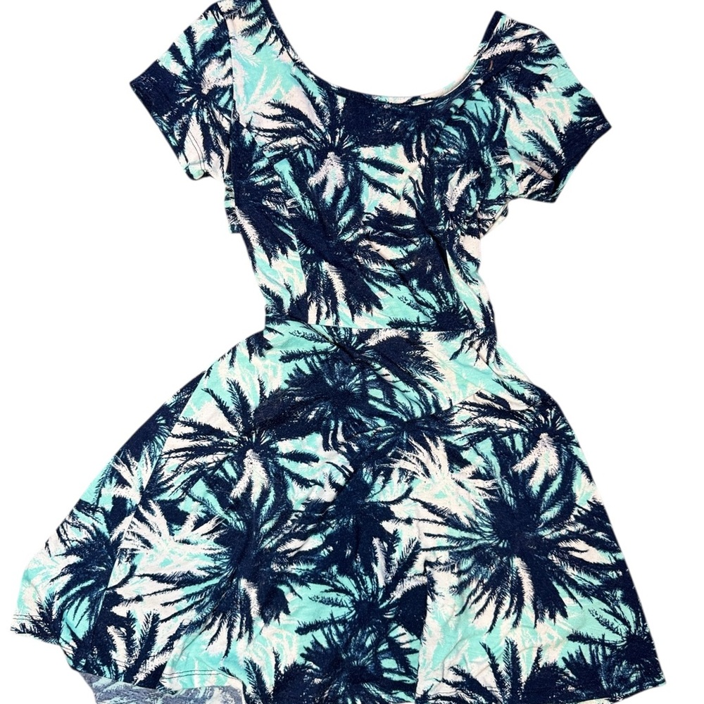 Ocean Drive Blue and White Tropical Dress